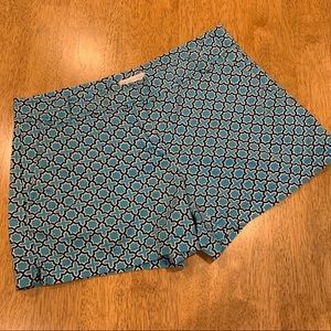 New York‎ & Co Teal Print Shorts 2